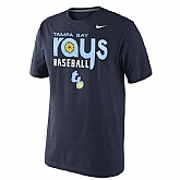 Tampa Bay Rays Nike Home Practice Team Logo WEM T-Shirt - Navy Blue,baseball caps,new era cap wholesale,wholesale hats